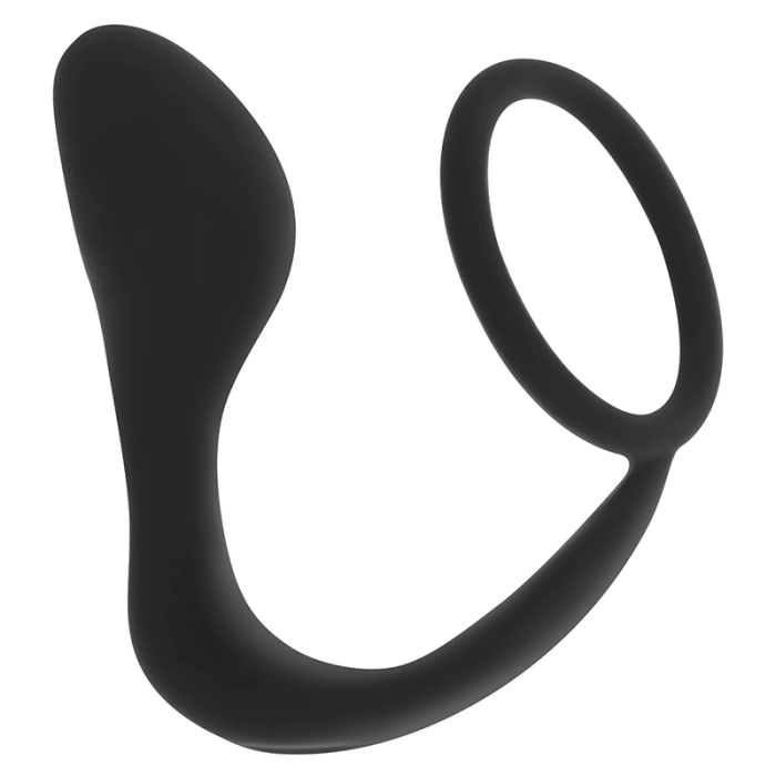 Ohmama - Silicone Anal Plug With Ring 10.5 Cm